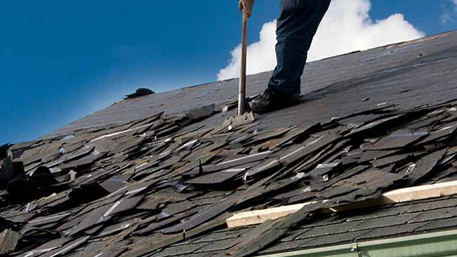 Broken Shingles on Roof