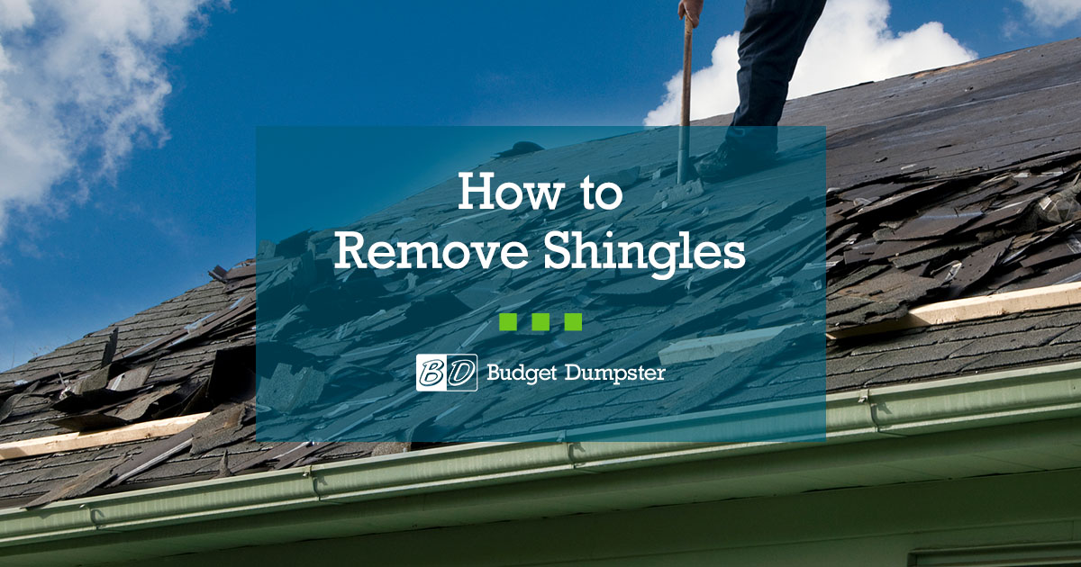 How to Remove Shingles A StepByStep Guide Budget Dumpster