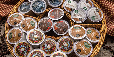 Basket of K Cups Waiting for Use