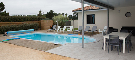 In-Ground Swimming Pool in Backyard