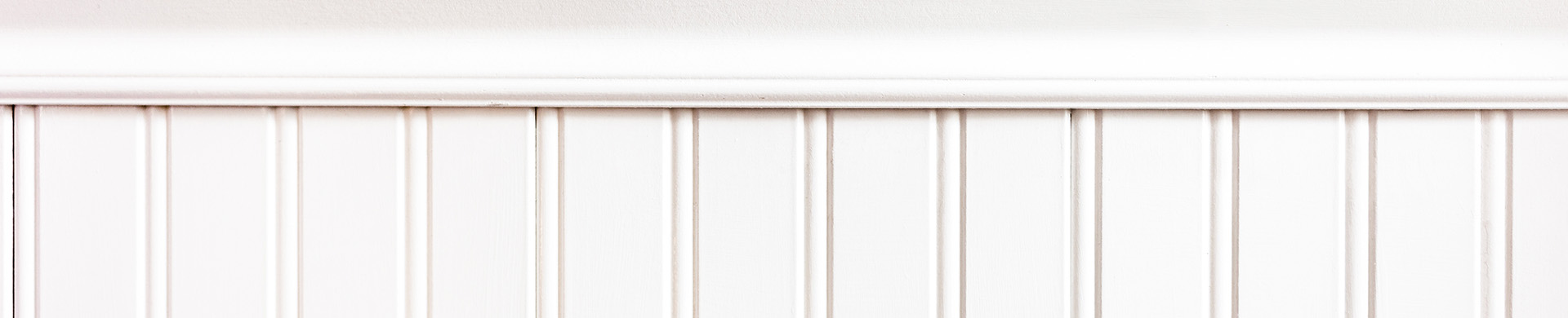 White Beadboard Wall