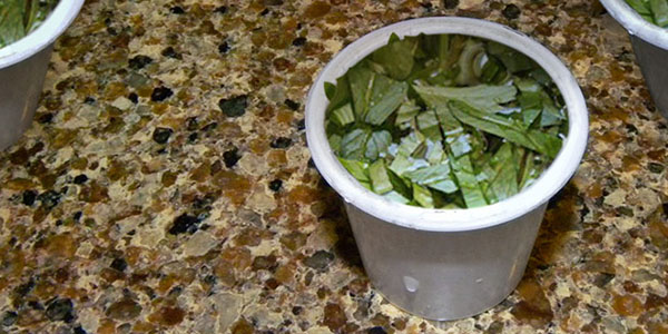 K-Cup Reused to Hold Frozen Herbs