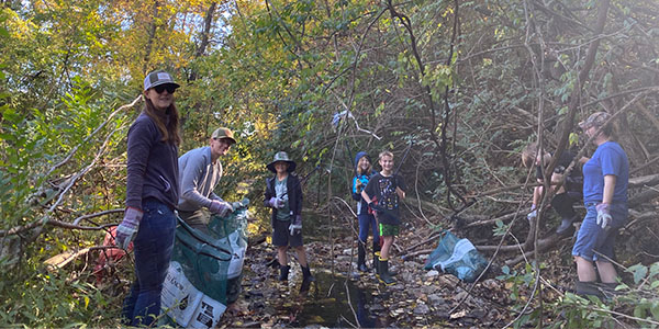Volunteers Clear Trash From Section of Trail