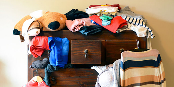 Messy Dresser to be Decluttered