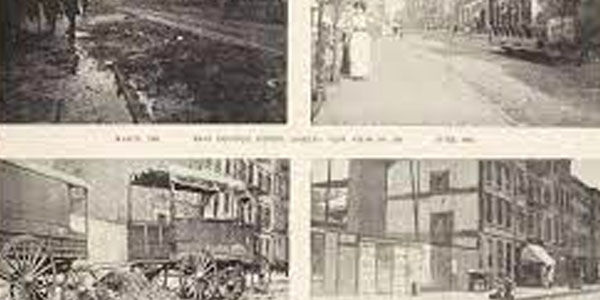 New York City Streets Before and After Dumpsters