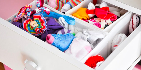 Drawer Filled With Baby Socks