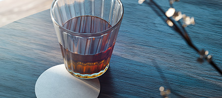 Glass Sitting on a Coaster