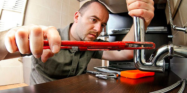 Plumber Repairing Leaky Pipes
