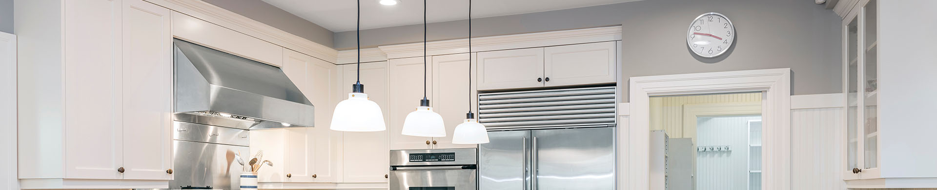 Modern Kitchen With Creamy White Walls