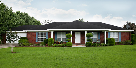 Two-Story Ranch-Style Home, Symbolizing Mid-20th Century Suburban Living and Accessibility.