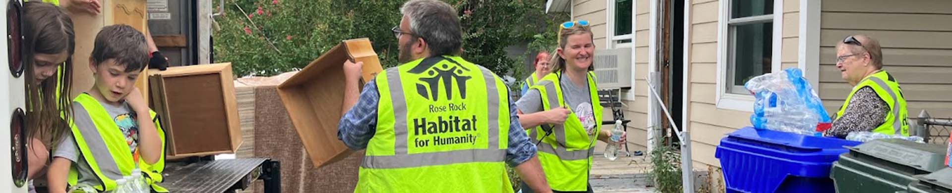 Volunteers Cleaning Up With Rose Rock Habitat