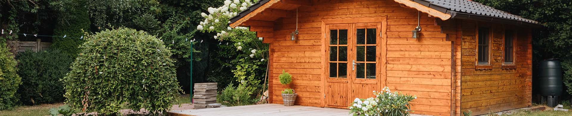 Wood Shed in Backyard