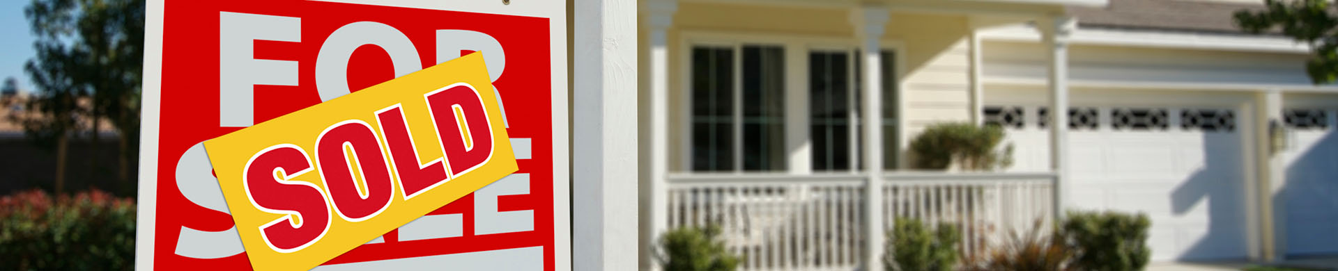 White House With For Sale Sign