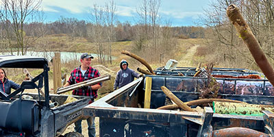 WRLC Team Loading Dumpster