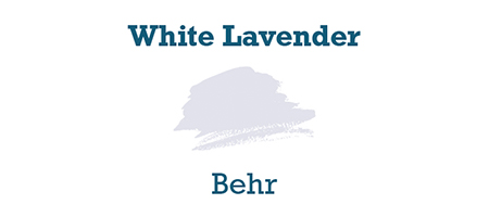 White Lavender Paint Color Swatch