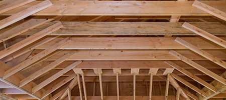 Truss Shelves in an Attic