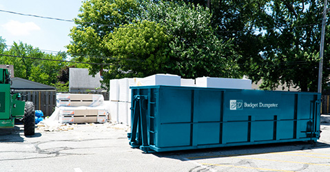 Roll Off Dumpster on Construction Site