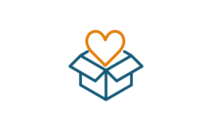 Heart in Box Donation Icon