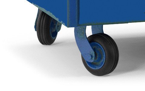 Image of dumpster wheels