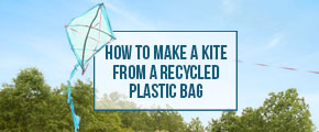 How to Make a Plastic Bag Kite Infographic