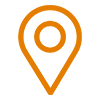 Orange Map Marker Icon