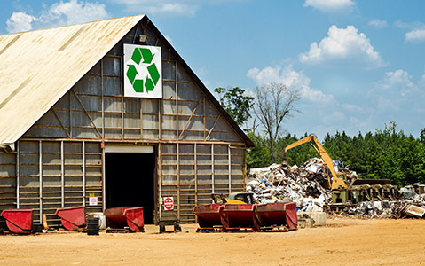Outside of Recycling Facility
