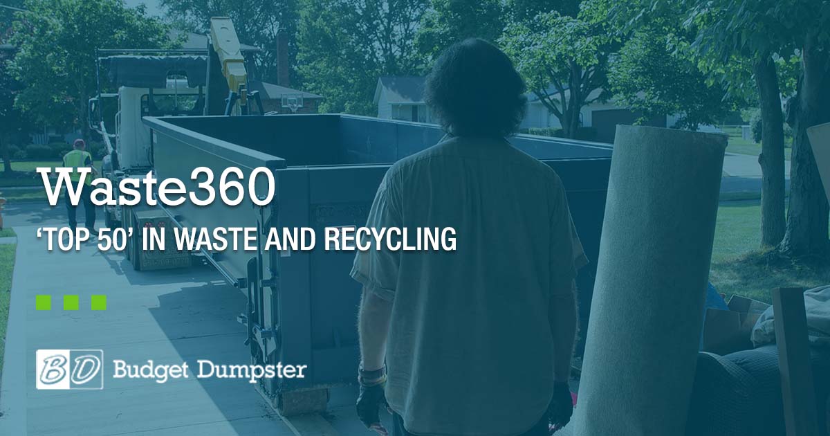 Budget Dumpster Named a Top Company in Waste and Recycling